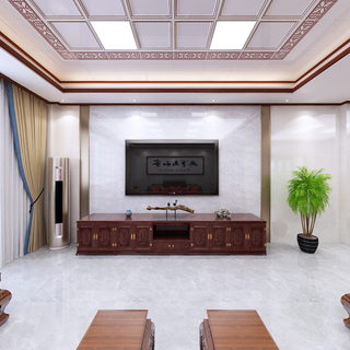 自建房新中式客餐厅