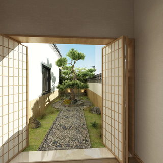 日式后花园