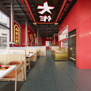 工装餐饮系列 | 国潮风火锅店案例 | 三生设计表现
