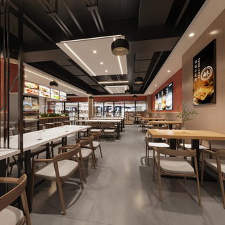 园区中式快餐店