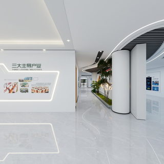 一楼背景墙过道