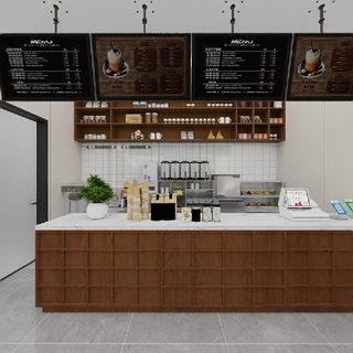 超市  奶茶店