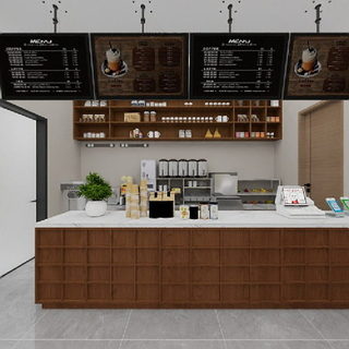 超市  奶茶店