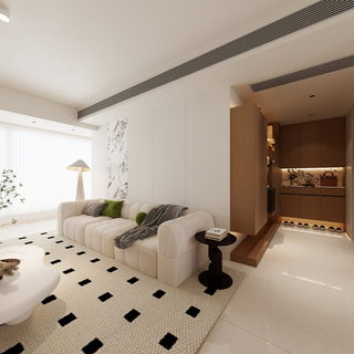 美的剑桥郡玉兰苑18-1-102悬浮电视墙